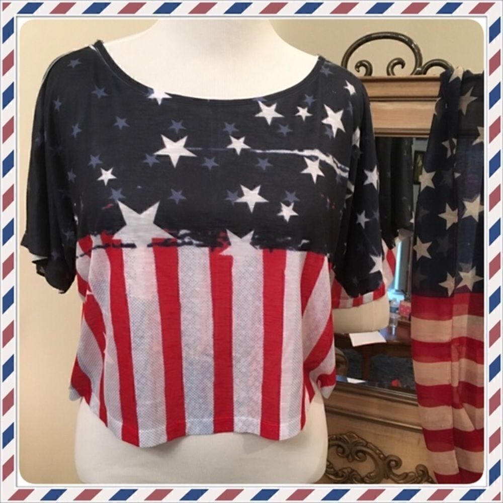 ⬆️Stars & Stripes Top  